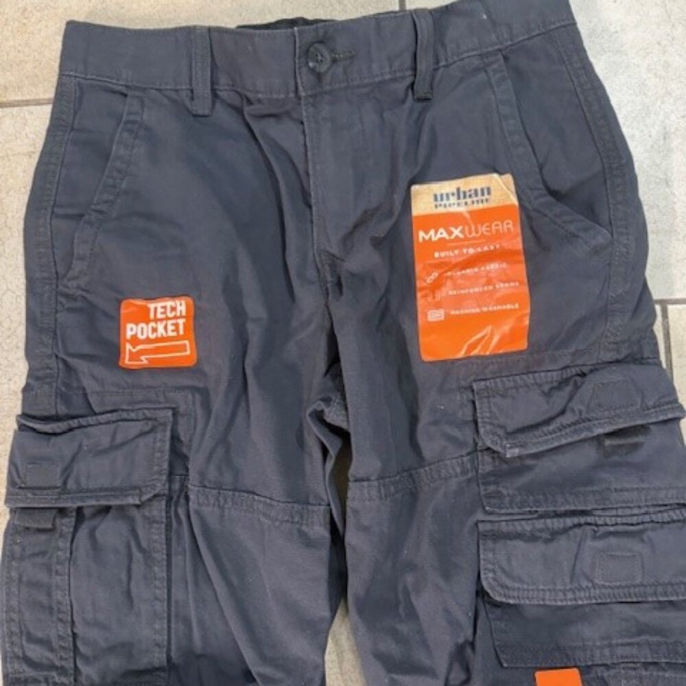 Boys Dark Grey Cargo Shorts